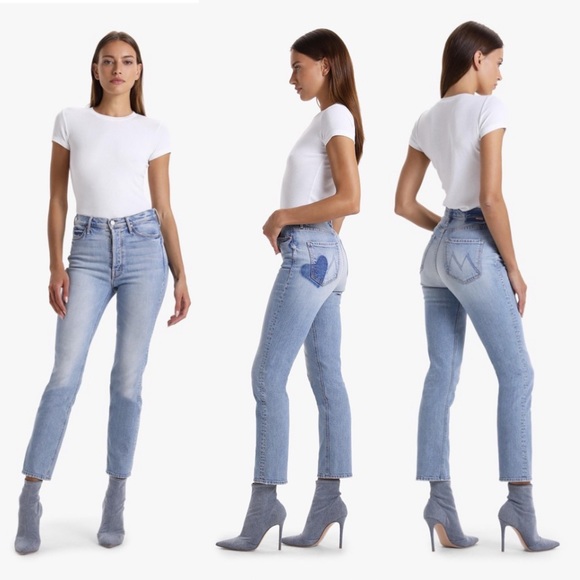 MOTHER Denim - Mother ‘The Button Fly Dazzler’ Ankle - I Confess/Heart Size 29 New w/Tags
